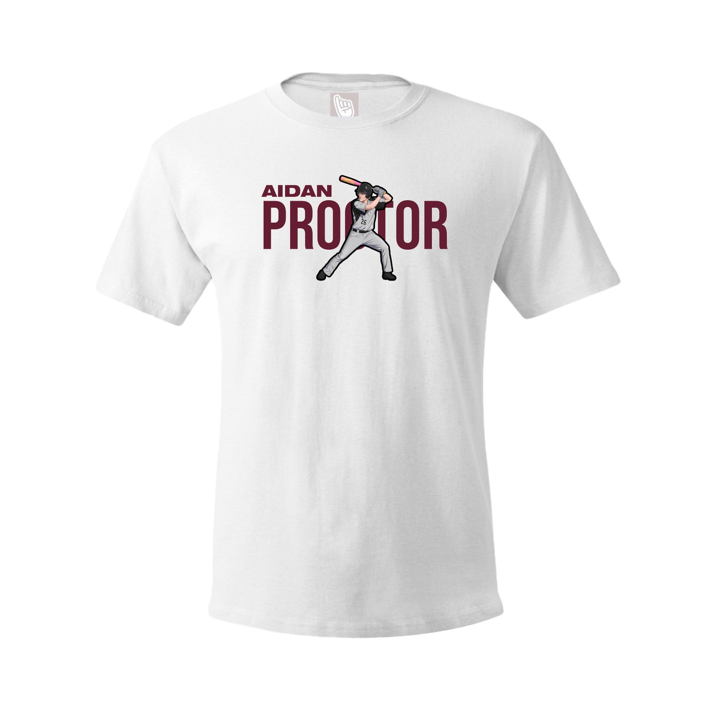 Youth Tee — Player Name in White