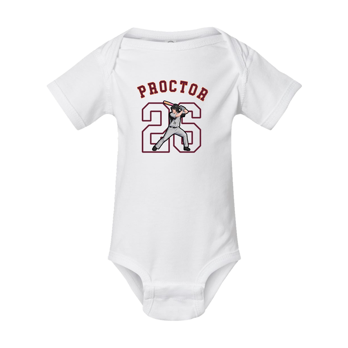 Baby Onesie — Shirsey Arch in White