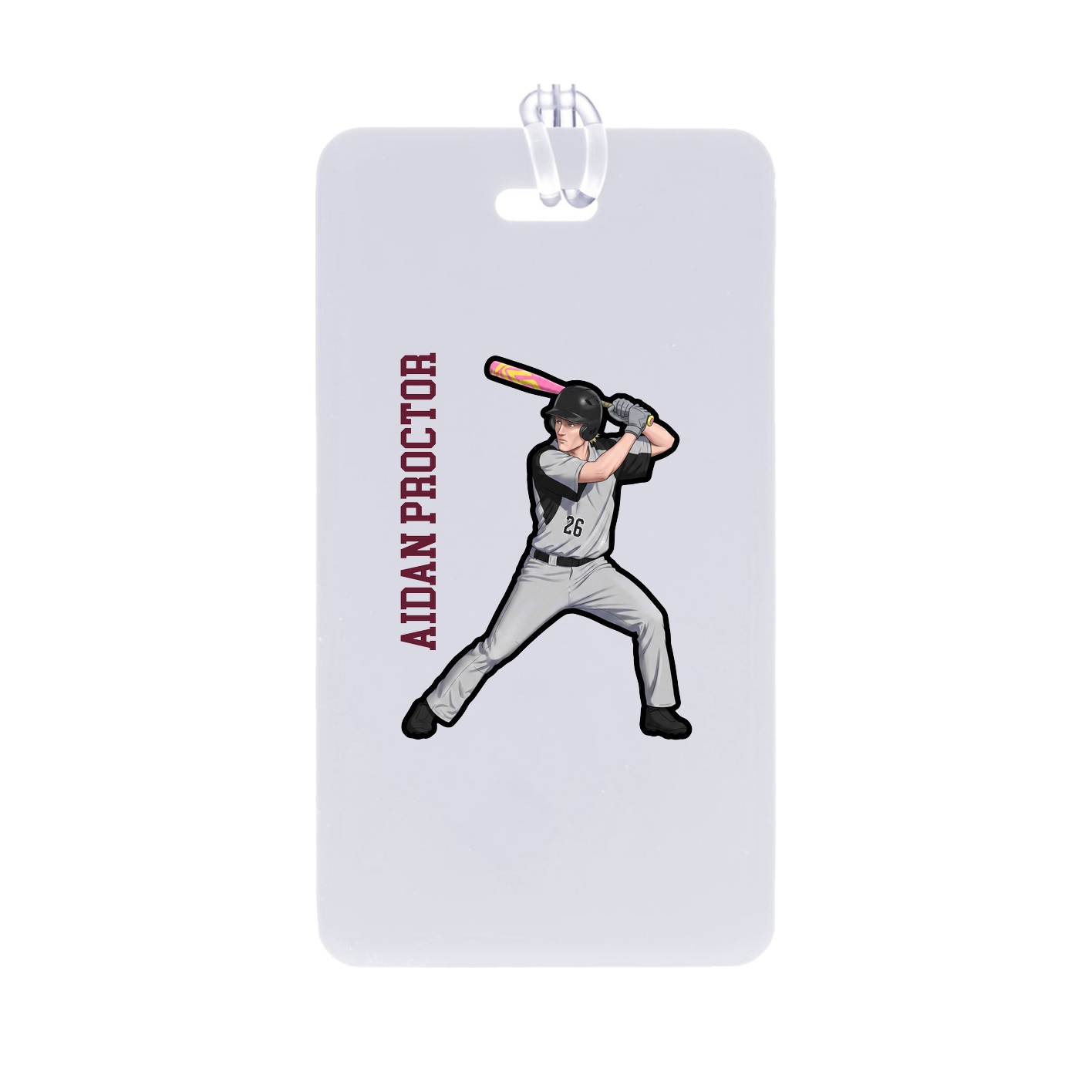 Bag Tag — Name Vertical in Classic
