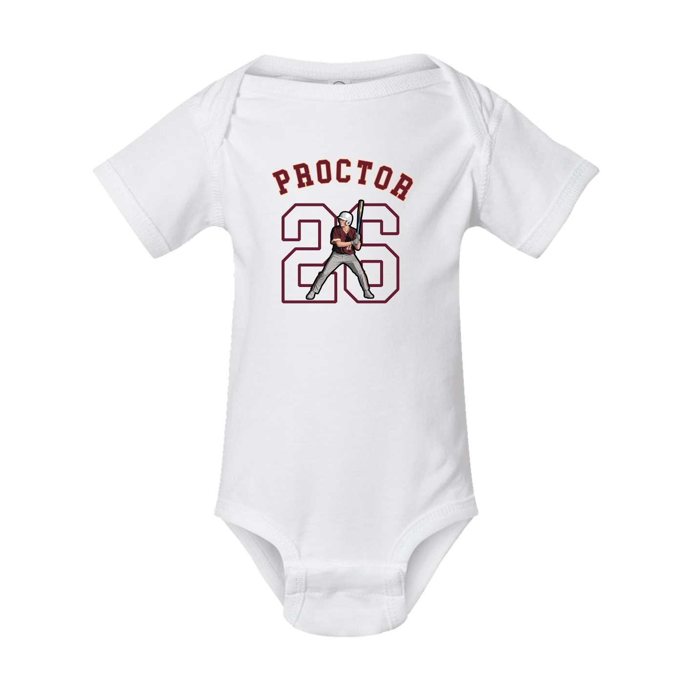 Baby Onesie — Shirsey Arch in White