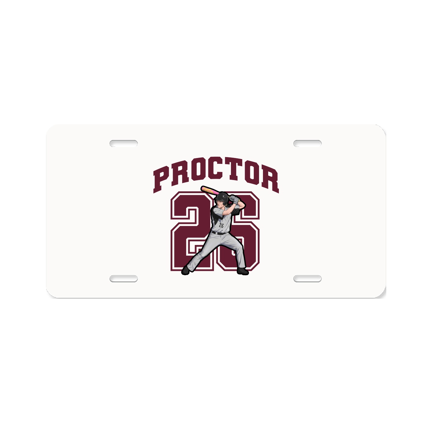 License Plate — Number in Classic