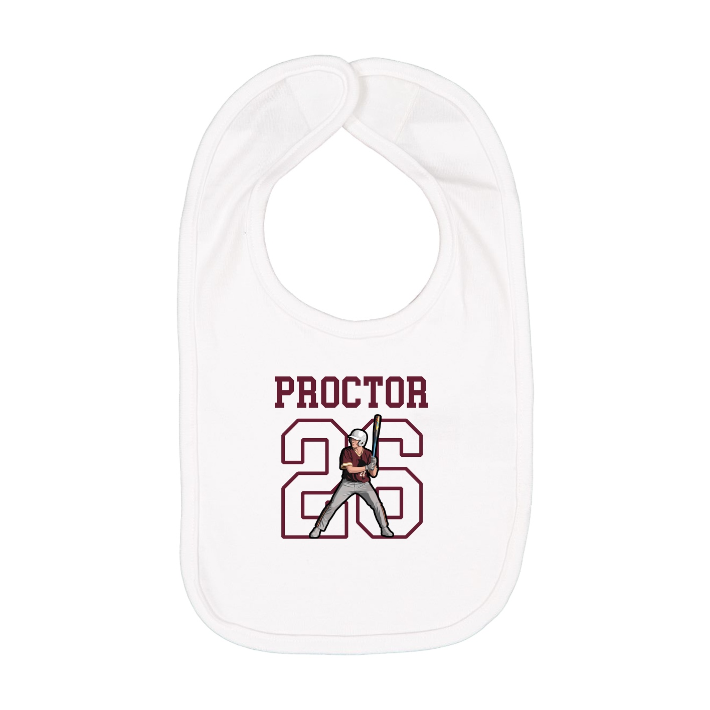 Infant Bib — Shirsey in White