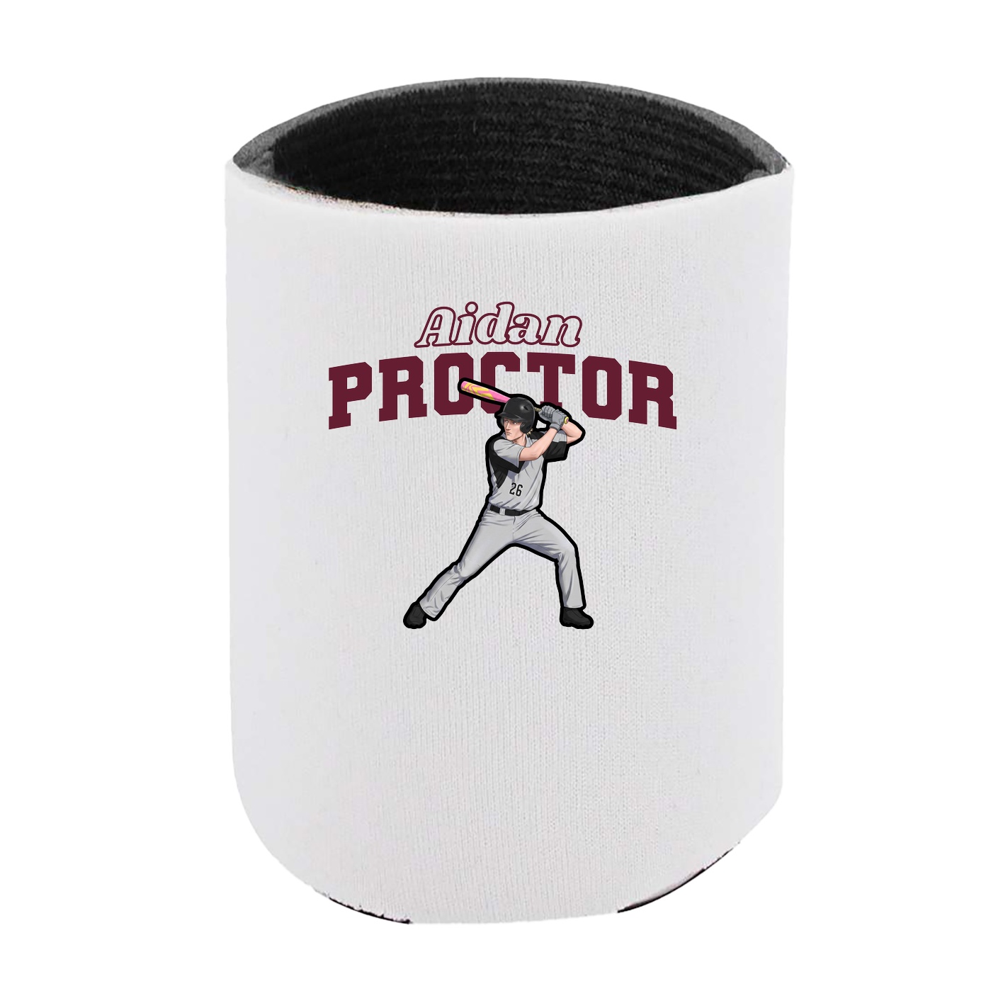 Can Holder — Name Arch in White
