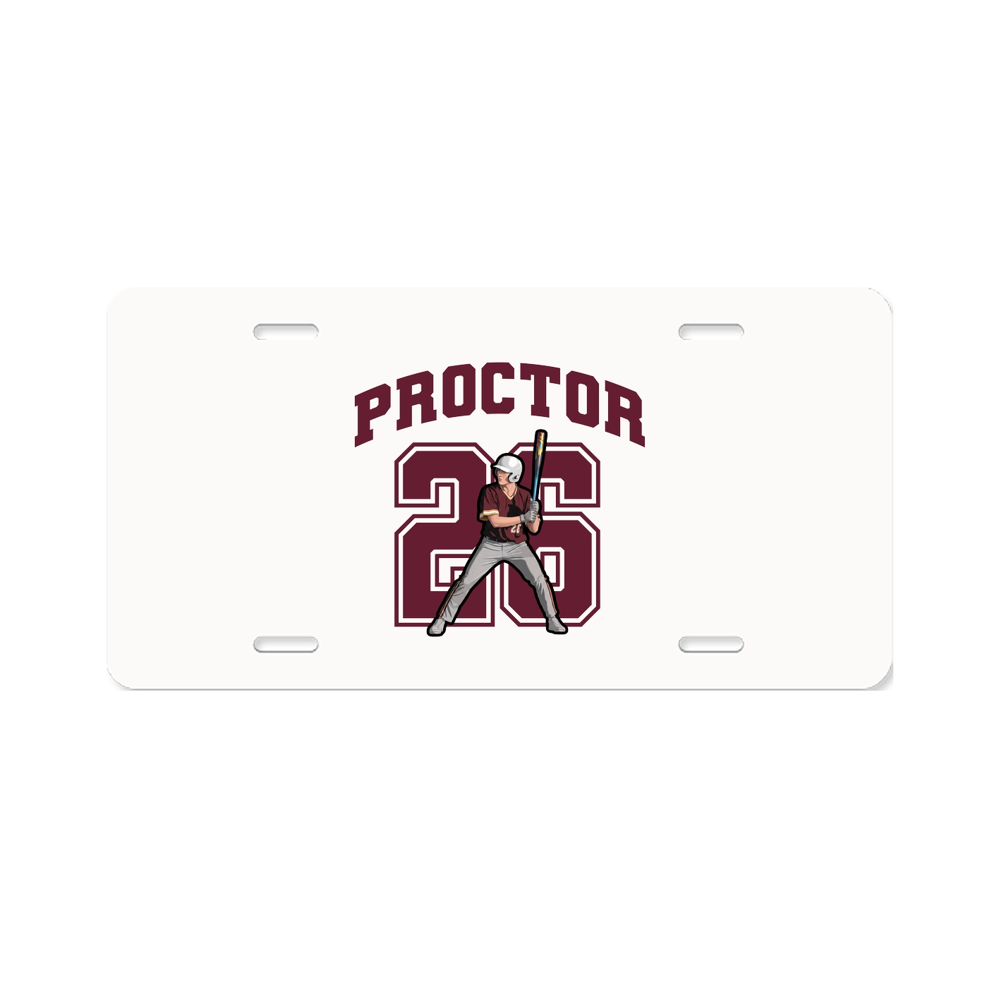 License Plate — Number in Classic