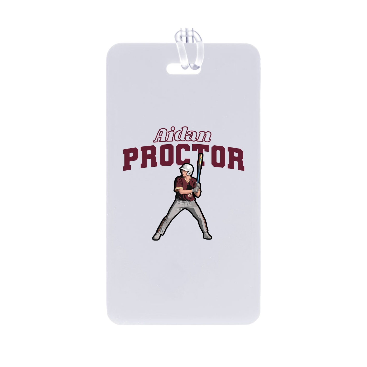 Bag Tag — Name Arch in Classic