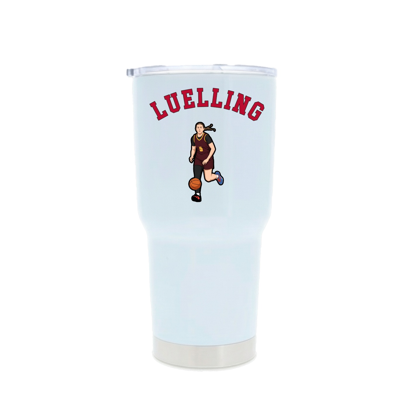 30oz Stainless Steel Tumbler — Shirsey Arch in White