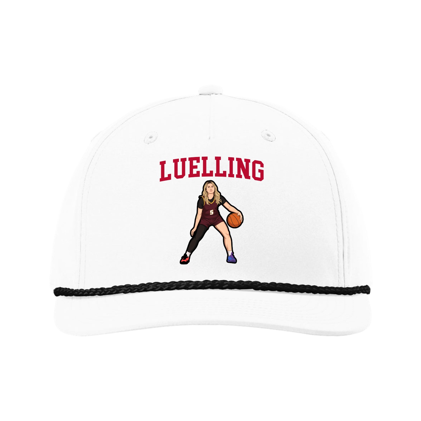 Five-Panel Classic Rope Cap — Shirsey in White