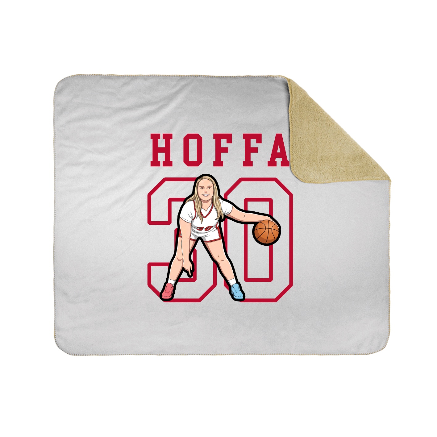 Throw Blanket — Shirsey in White