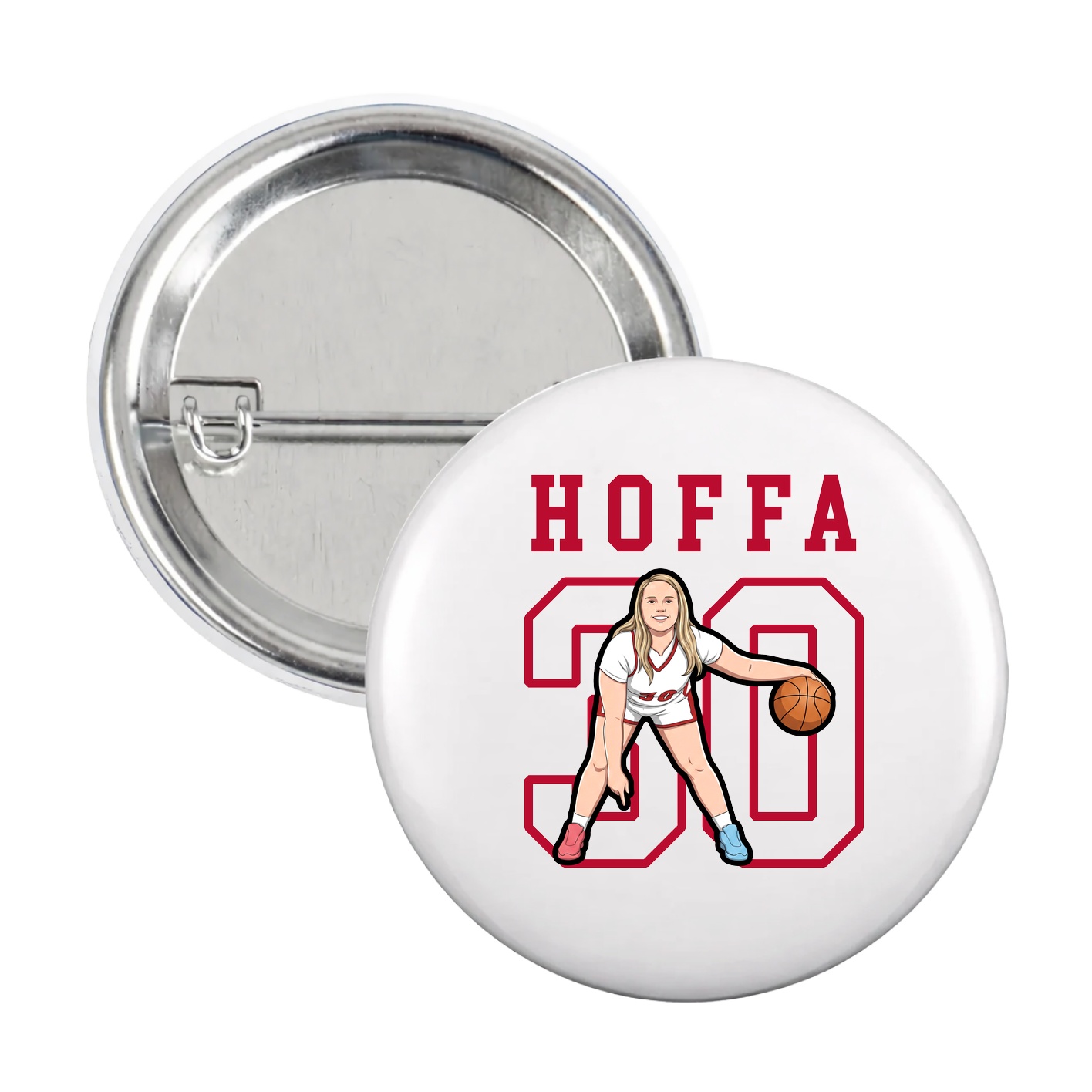 Game Day Button — Shirsey in White