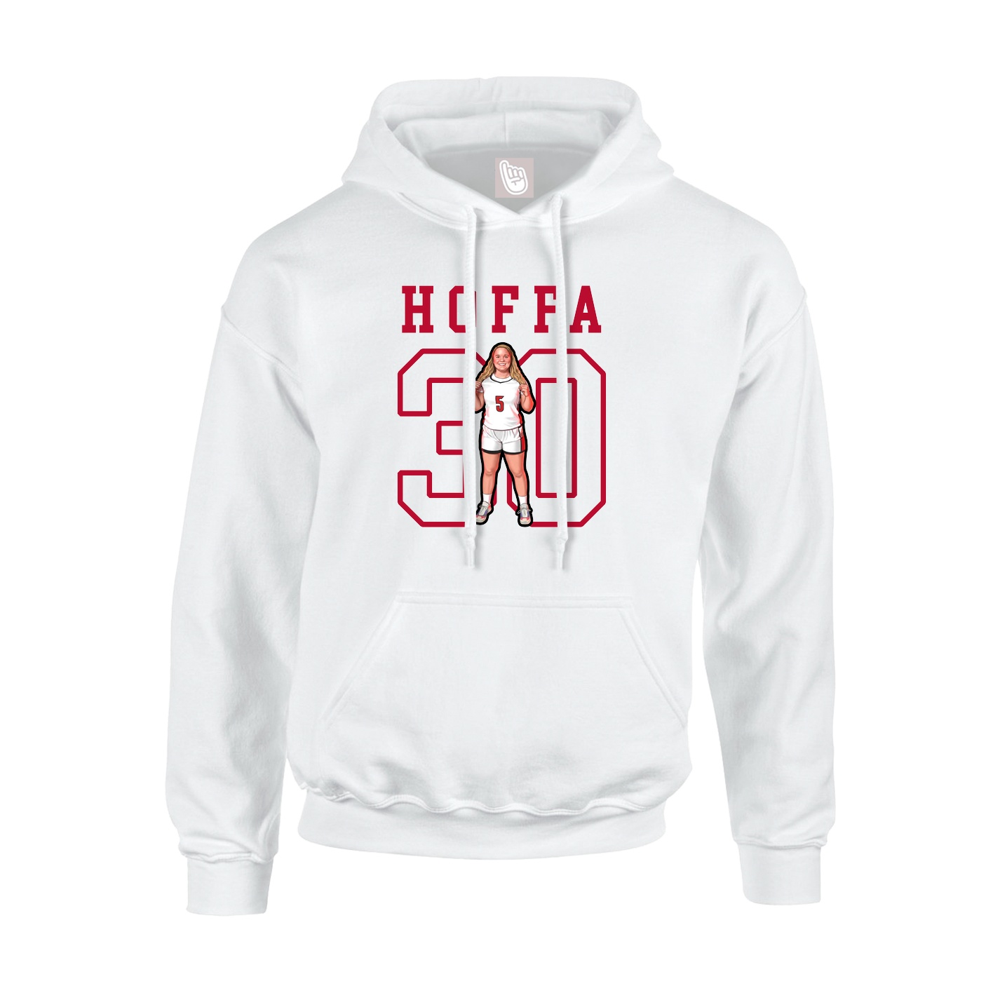 Hoodie — Shirsey in White