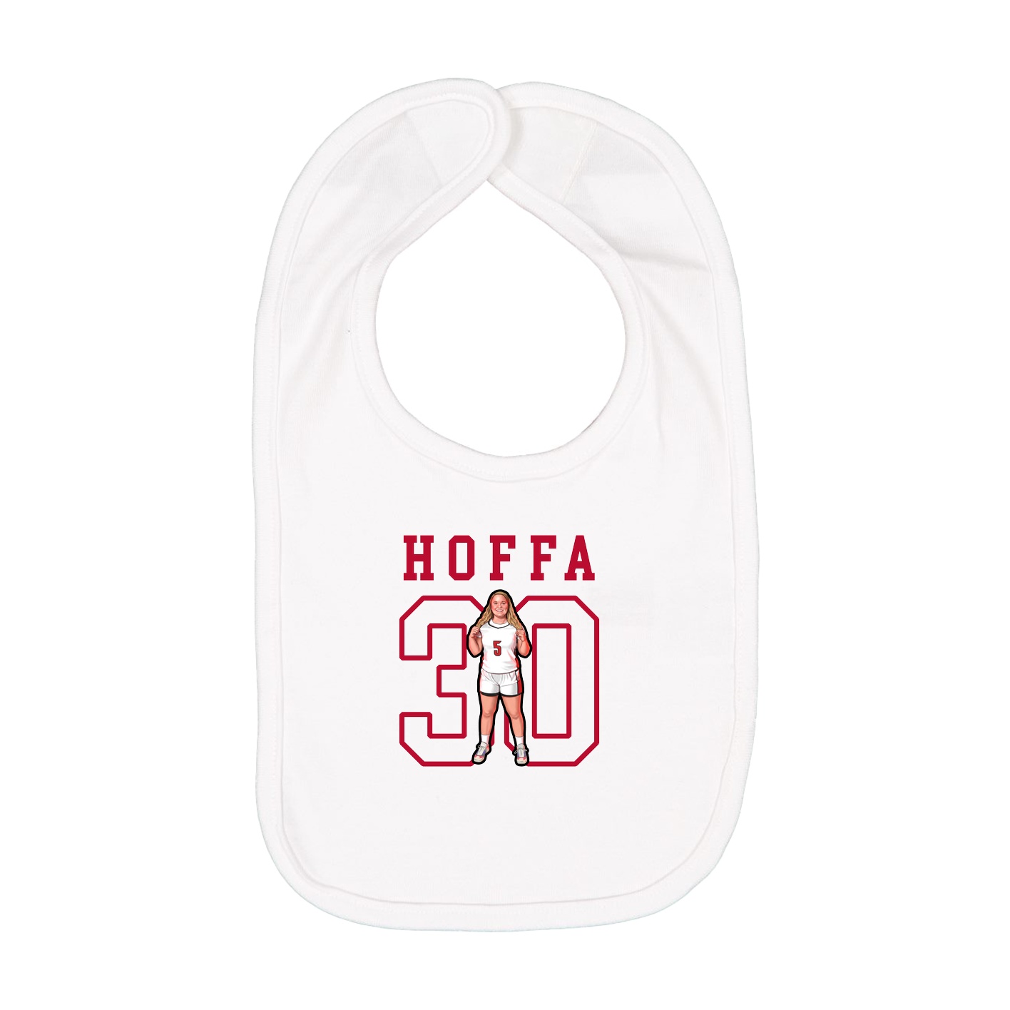 Infant Bib — Shirsey in White
