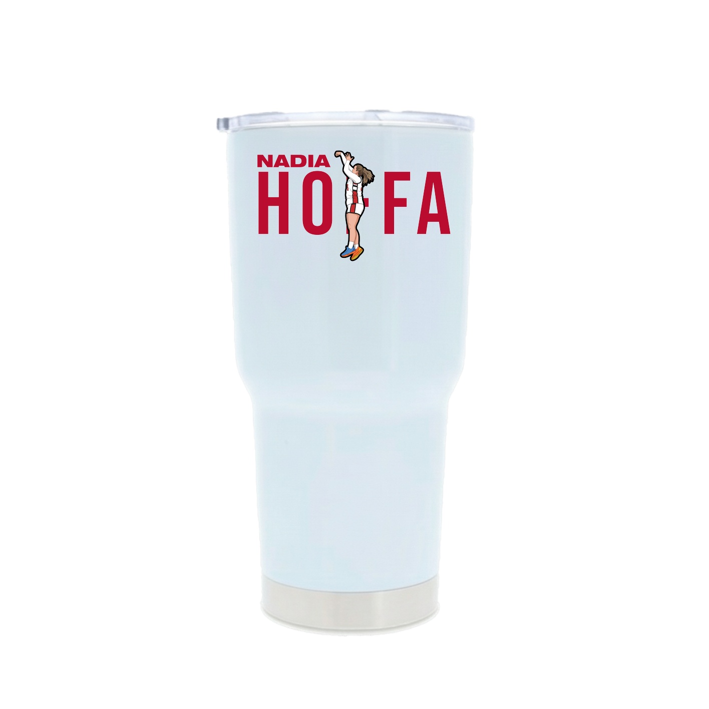 30oz Stainless Steel Tumbler — Player Name in White