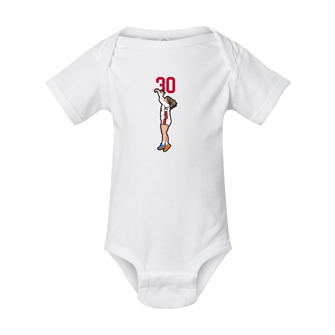 Baby Onesie — Number Top in White
