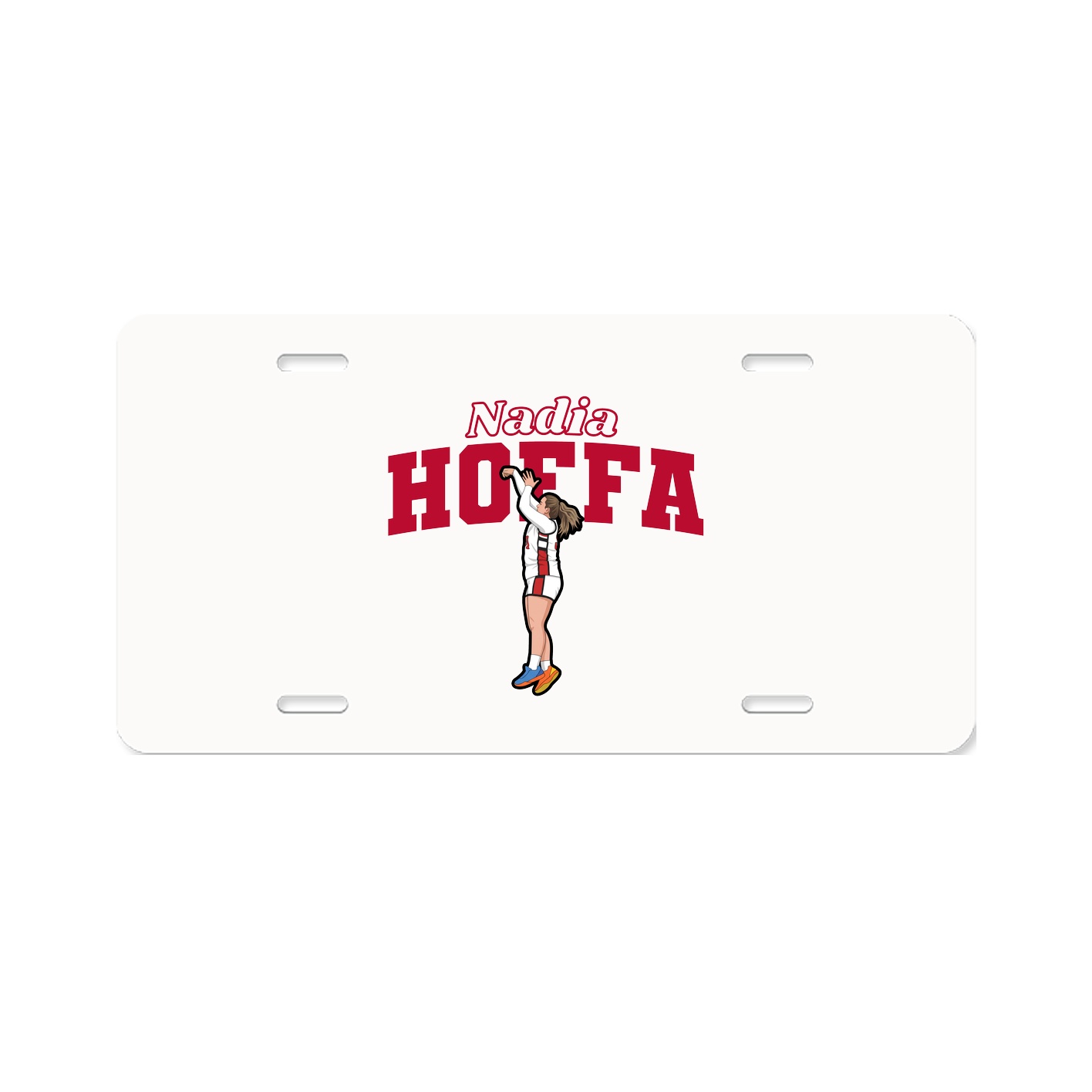 License Plate — Name Arch in Classic