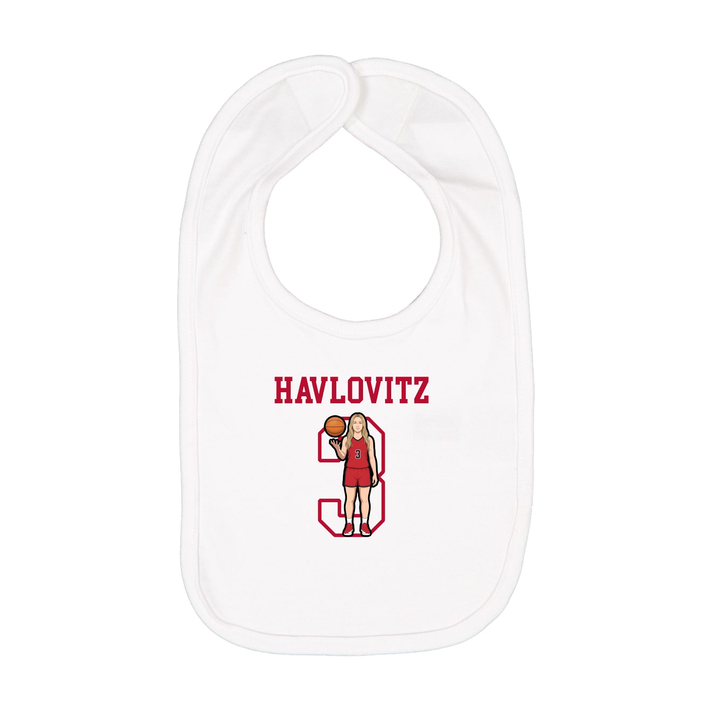 Infant Bib — Shirsey in White