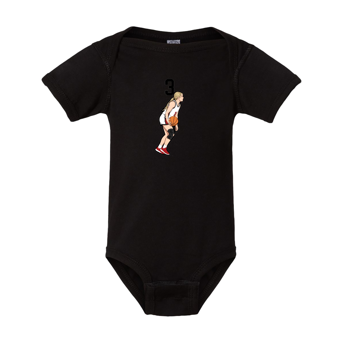 Baby Onesie — Number Top in Black