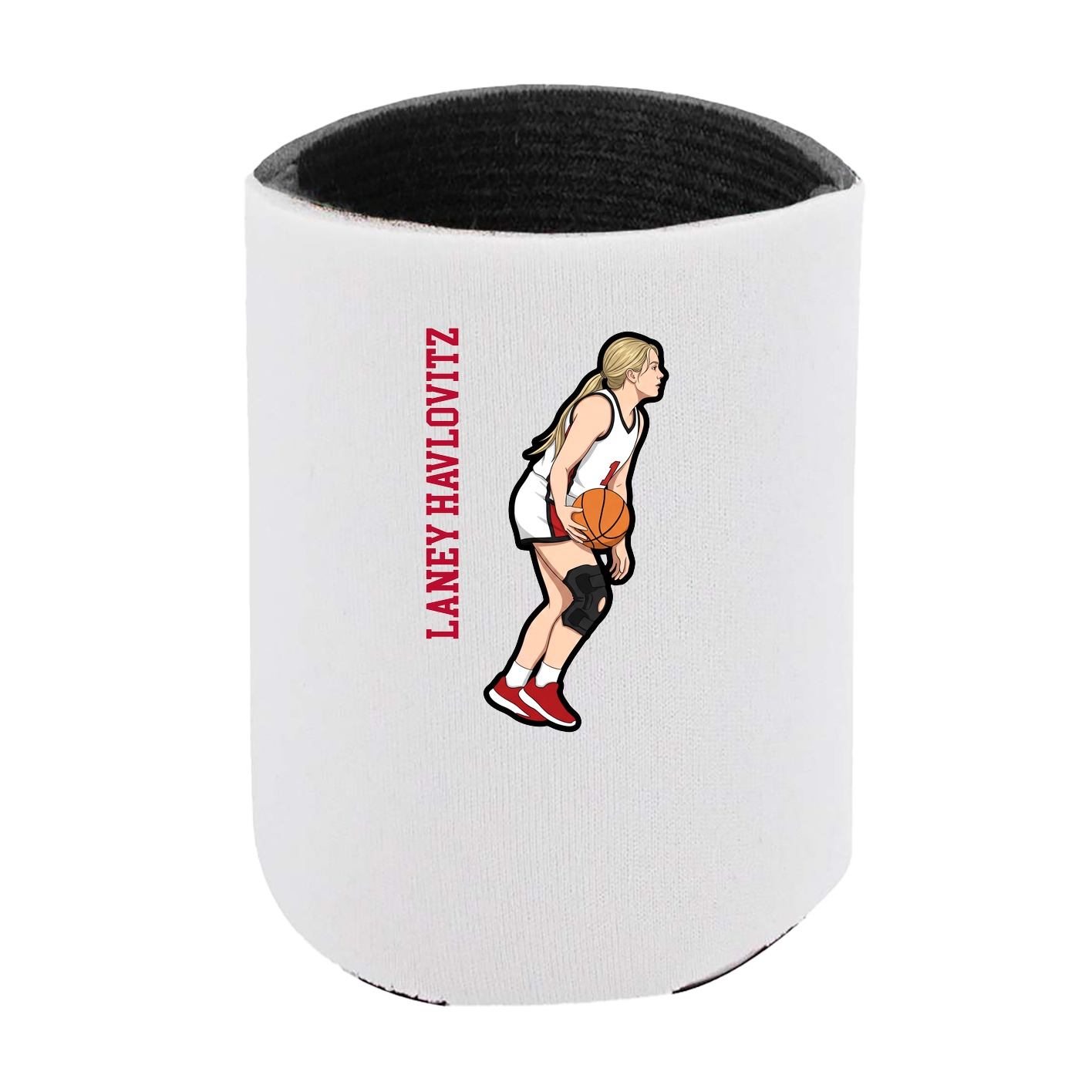 Can Holder — Name Vertical in White