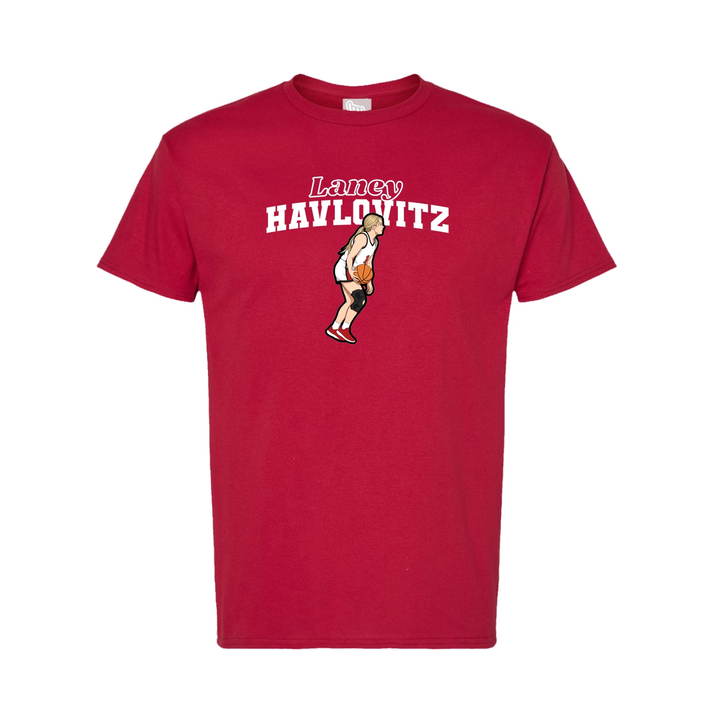 Tee — Name Arch in Crimson