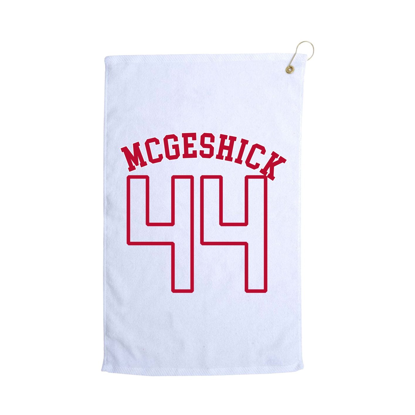 Golf Towel — Shirsey Arch in White