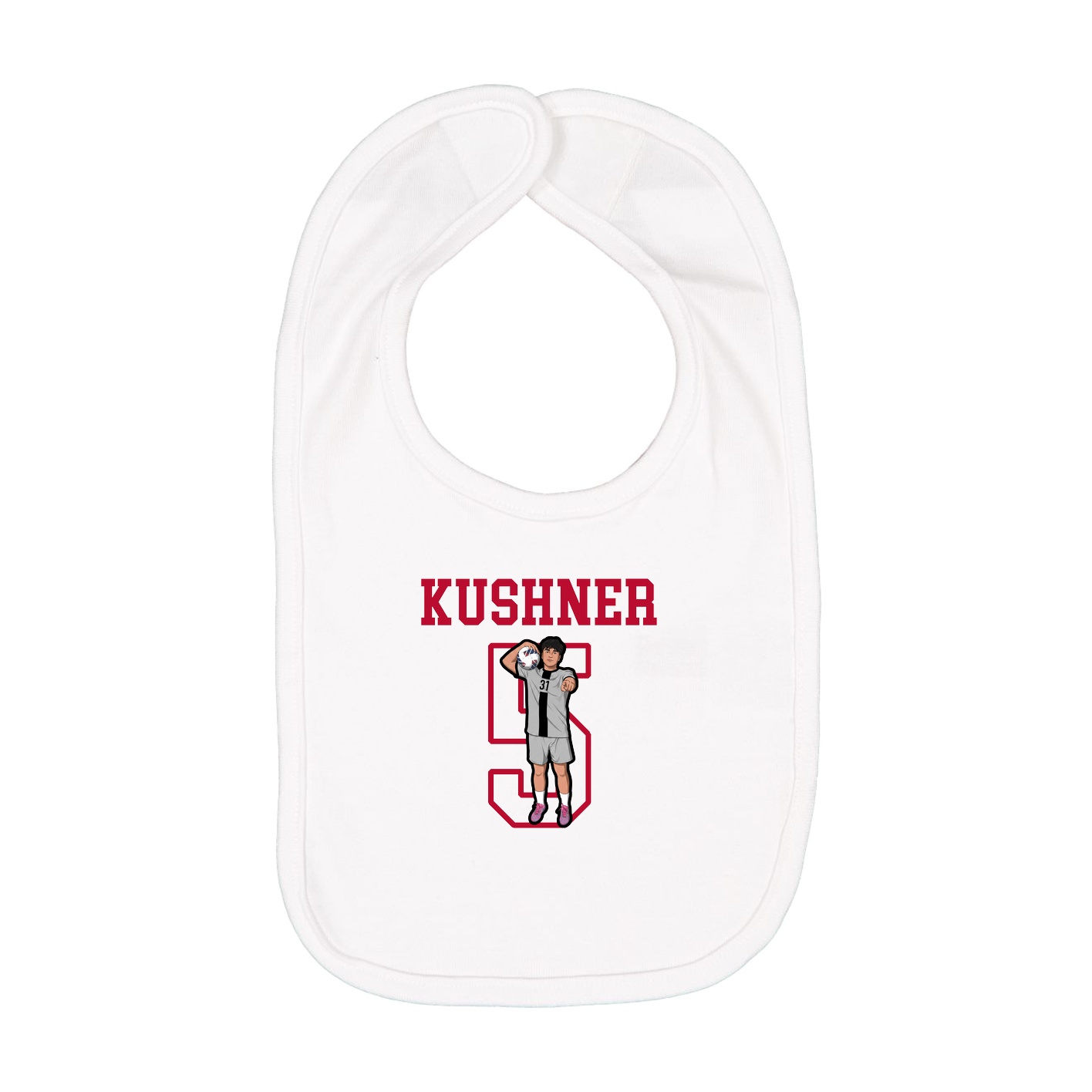 Infant Bib — Shirsey in White