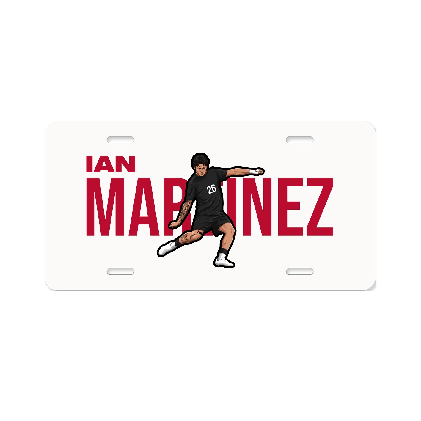 License Plate — Player Name in Classic