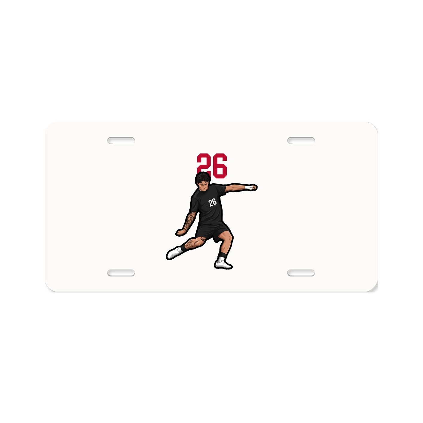License Plate — Number Top in Classic