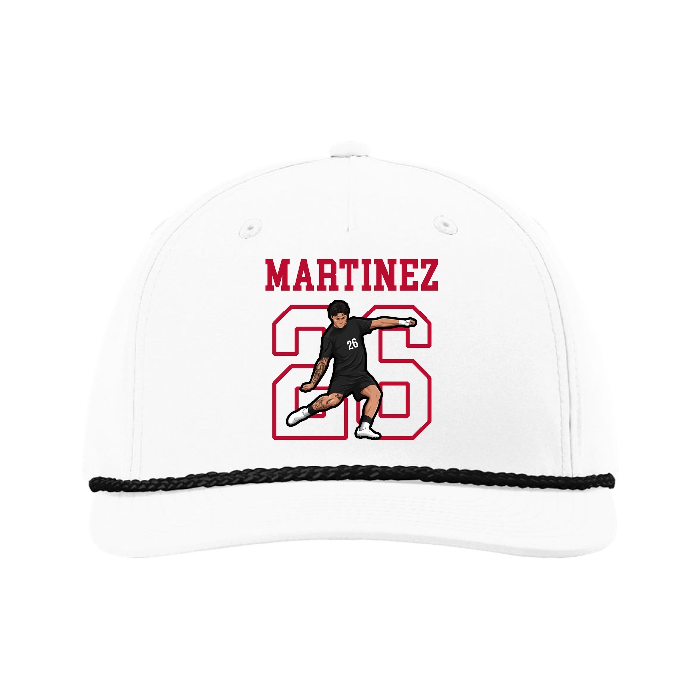 Five-Panel Classic Rope Cap — Shirsey in White