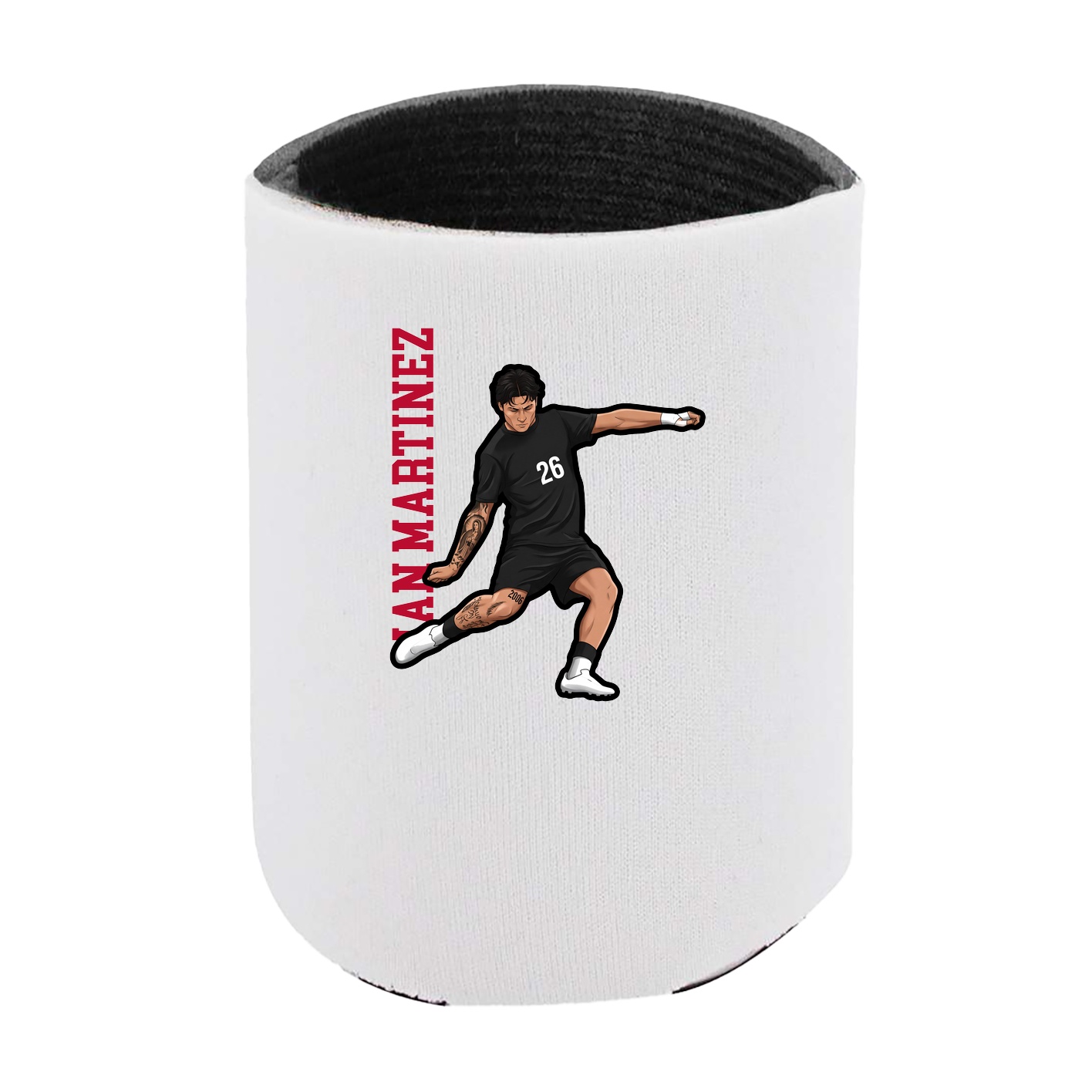 Can Holder — Name Vertical in White