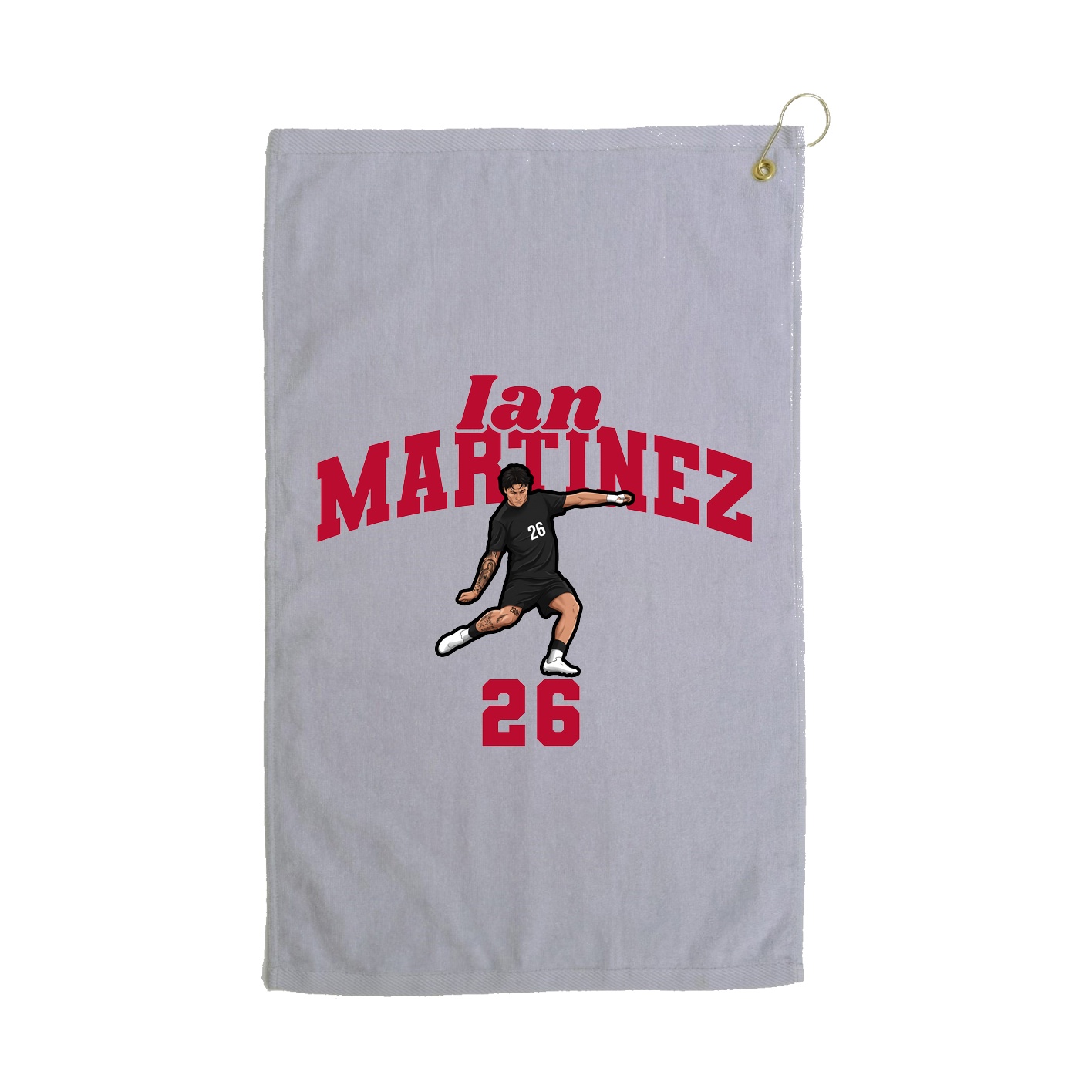 Golf Towel — Signature Arch in Grey