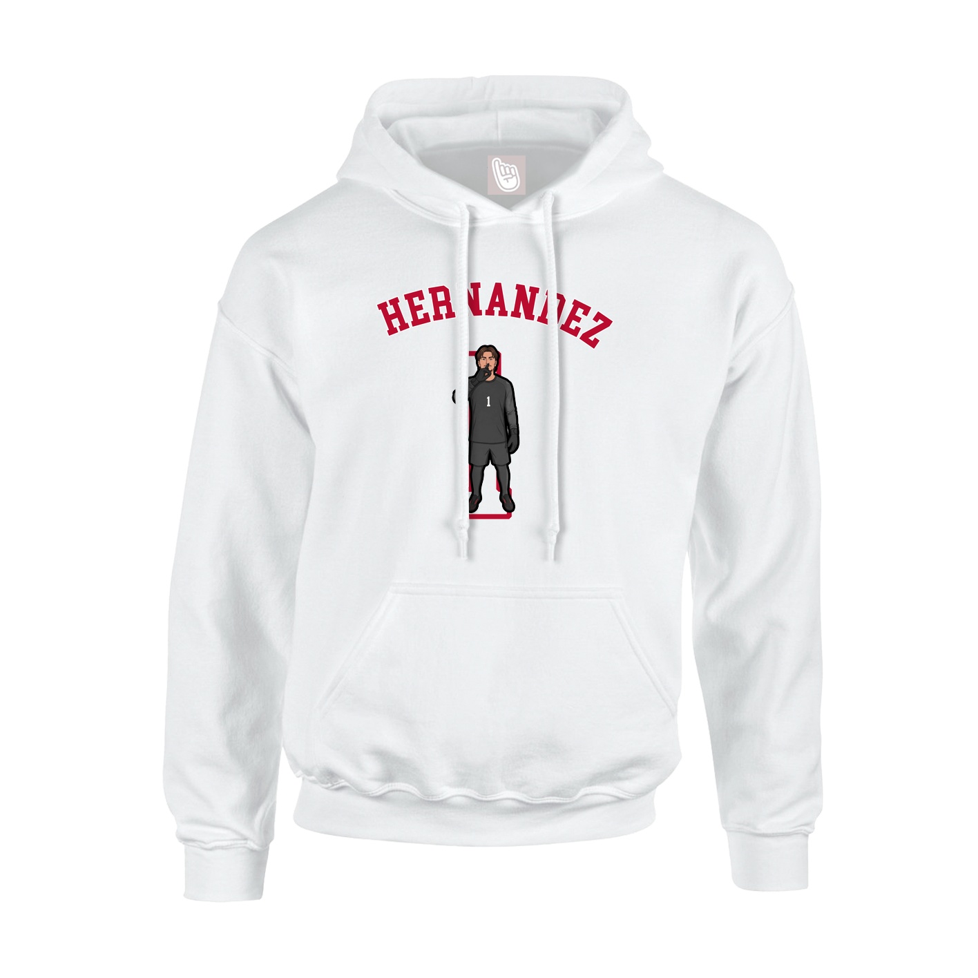 Youth Hoodie — Shirsey Arch in White