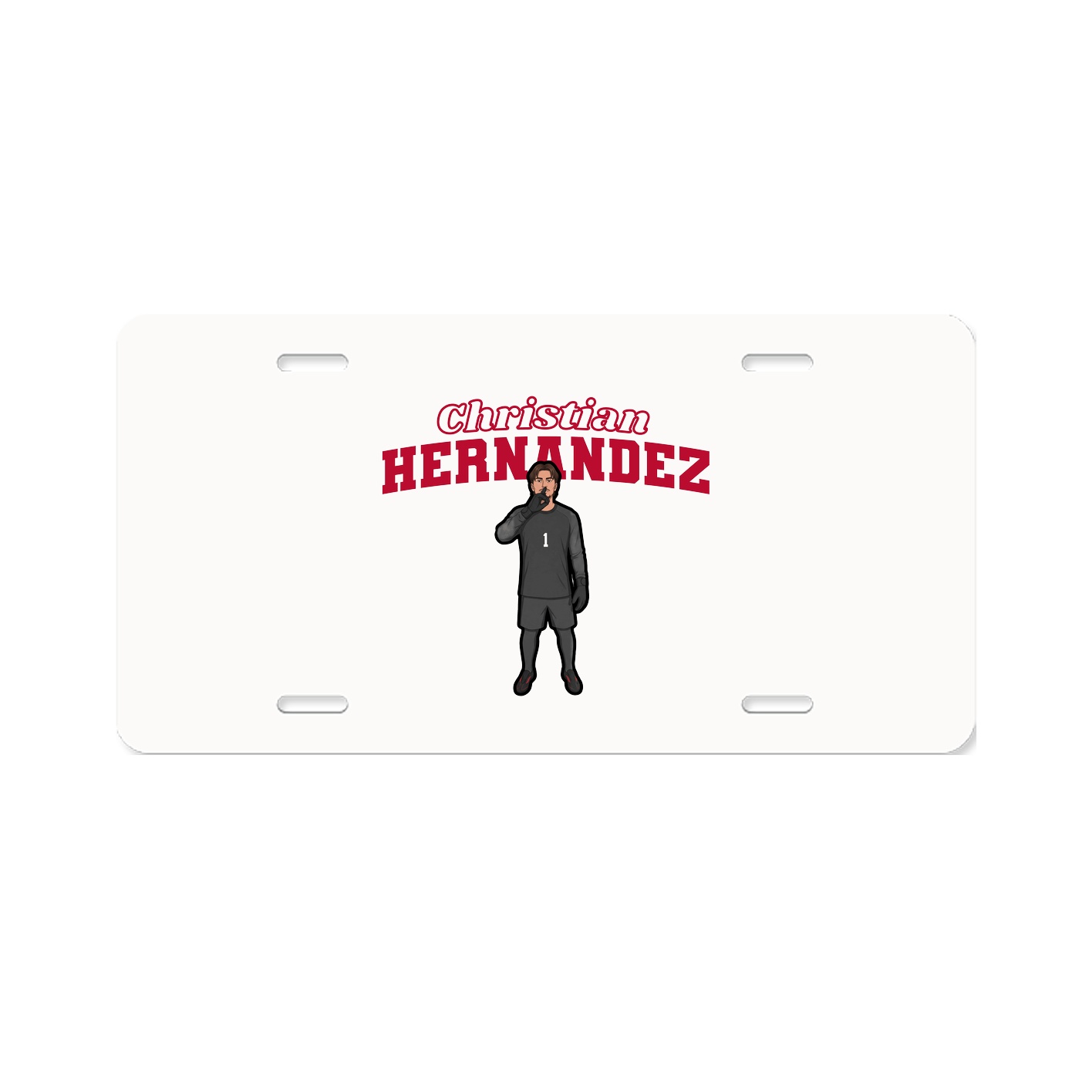 License Plate — Name Arch in Classic