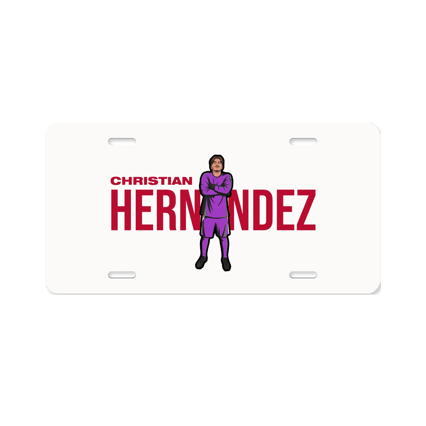 License Plate — Player Name in Classic