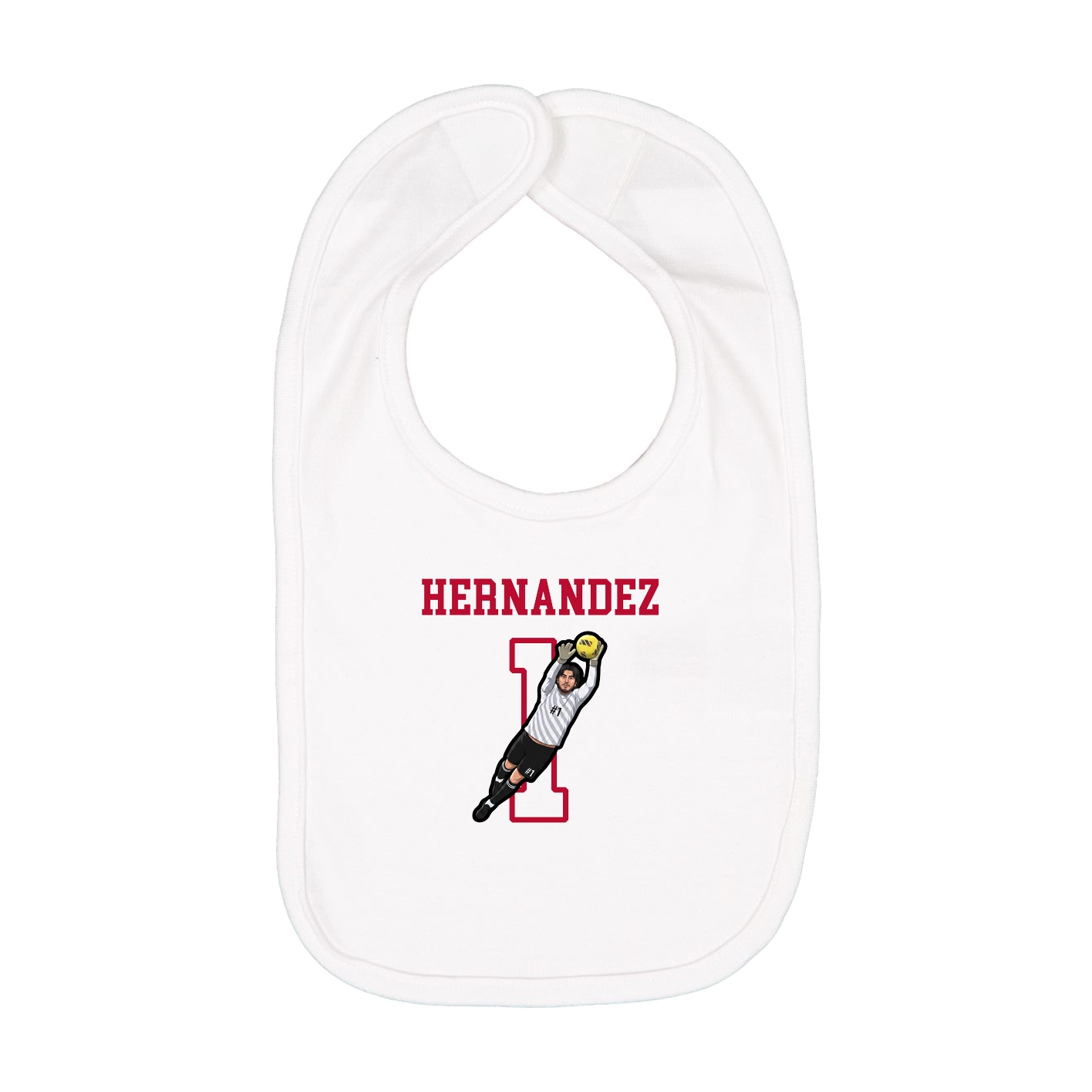 Infant Bib — Shirsey in White