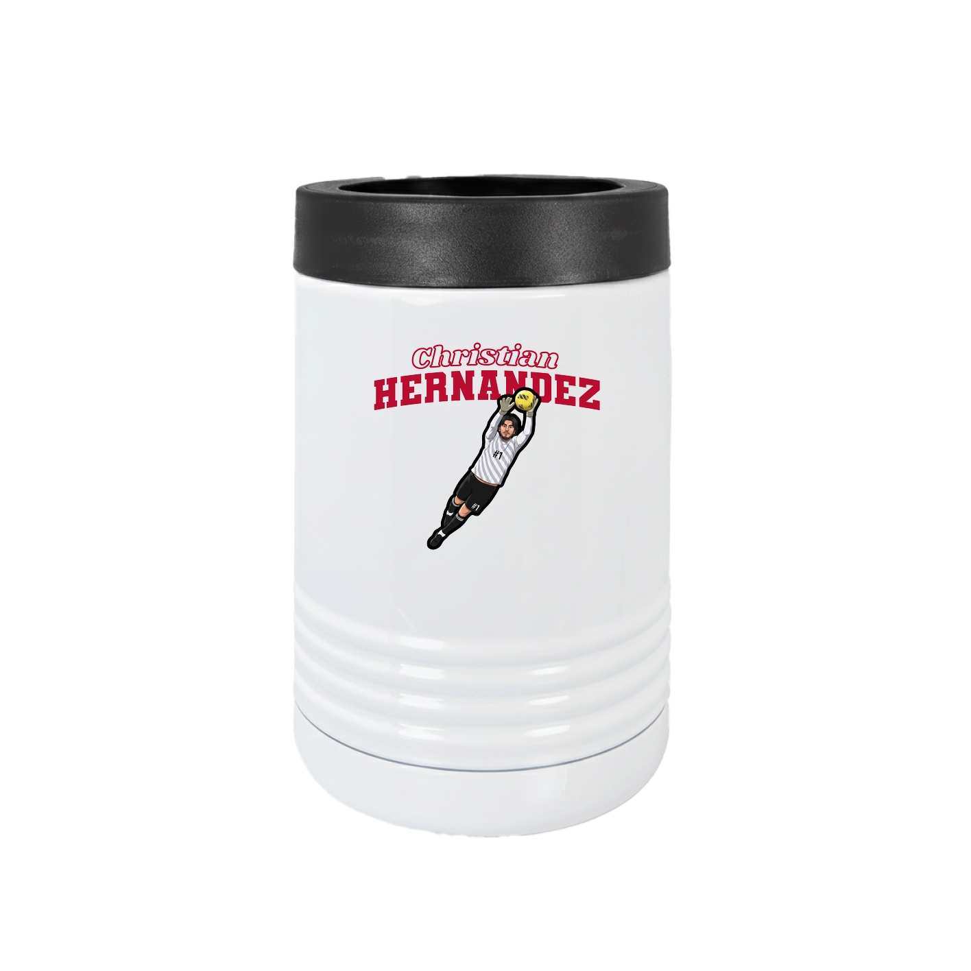Beverage Holder — Name Arch in White