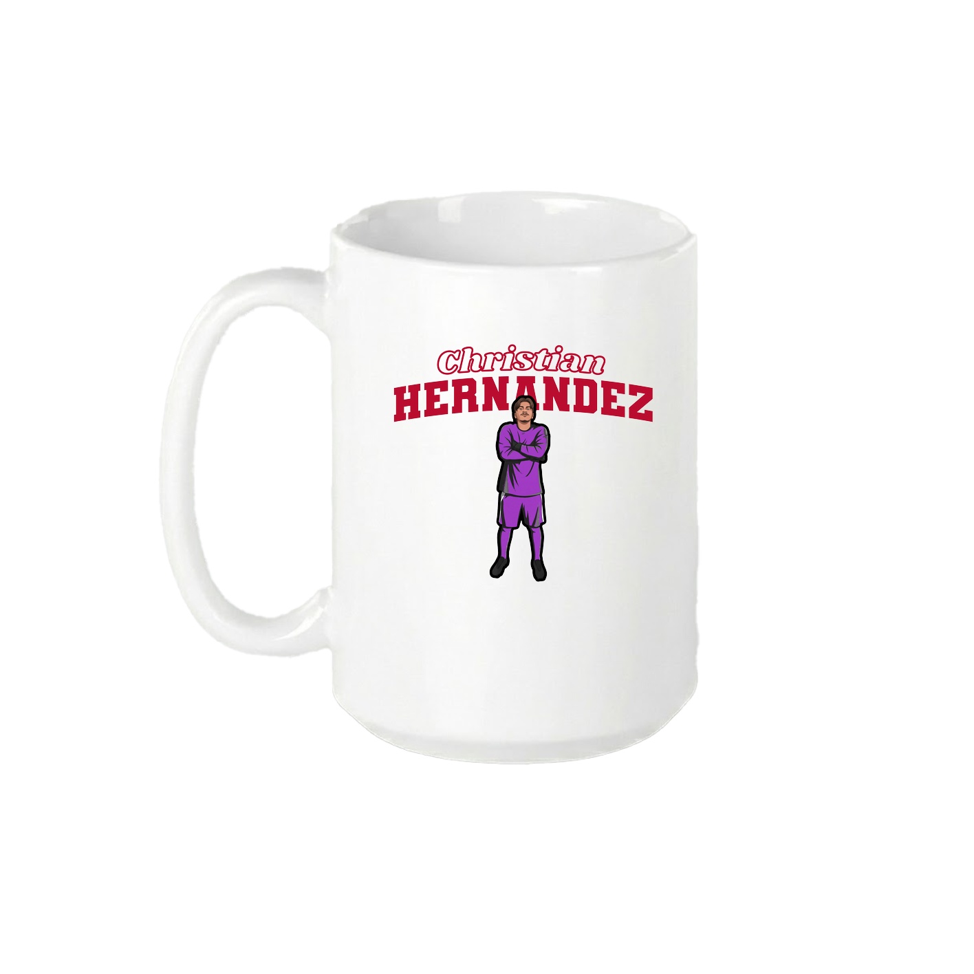 15oz Coffee Mug — Name Arch in White