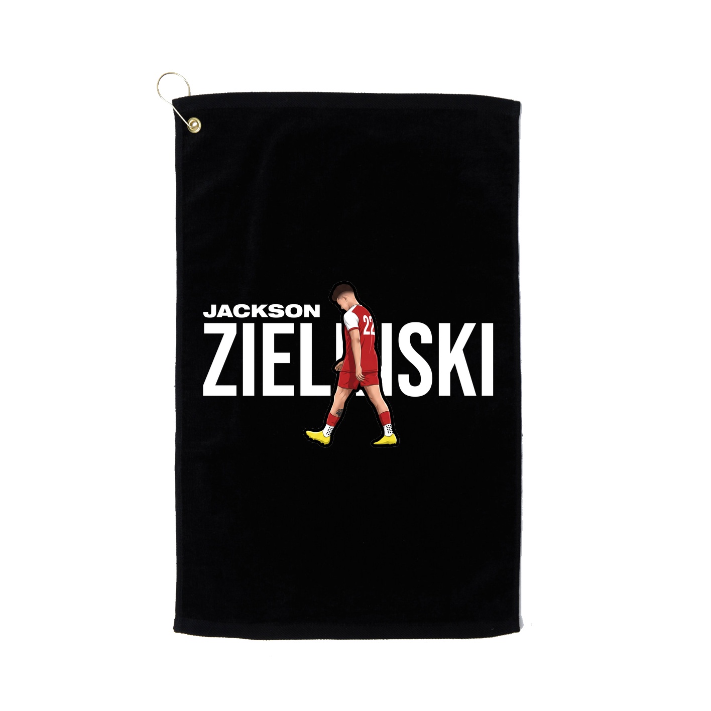 Golf Towel — Player Name in Black