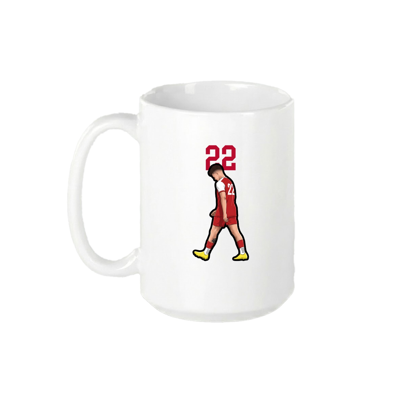 15oz Coffee Mug — Number Top in White