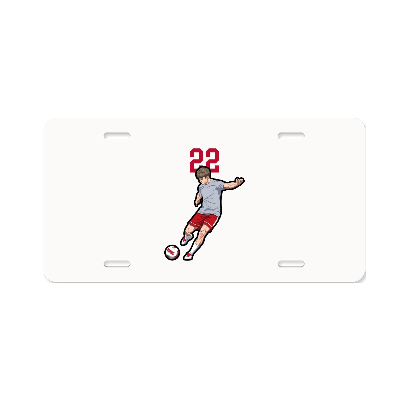License Plate — Number Top in Classic