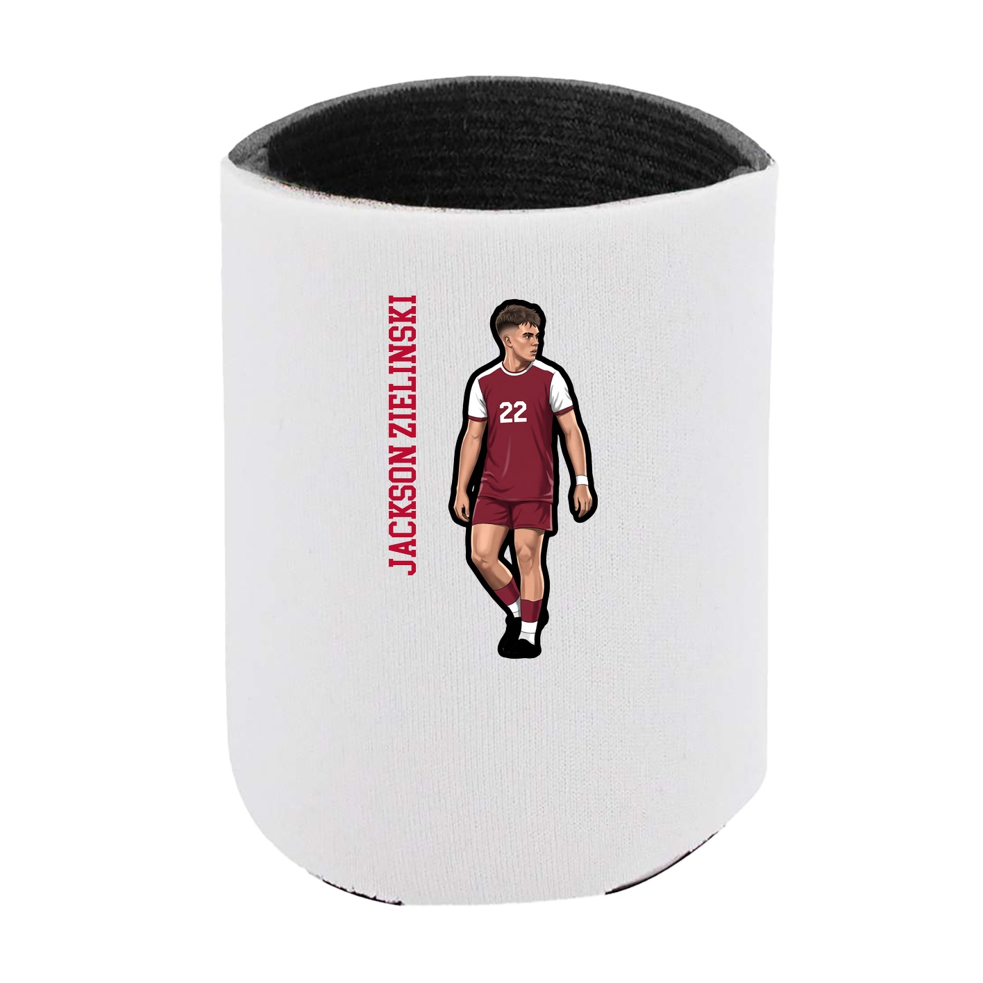 Can Holder — Name Vertical in White