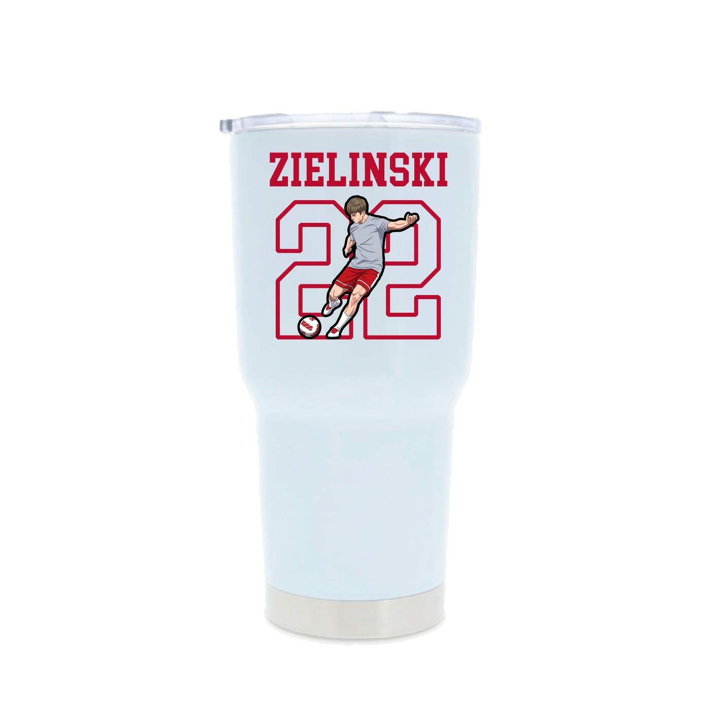 30oz Stainless Steel Tumbler — Shirsey in White