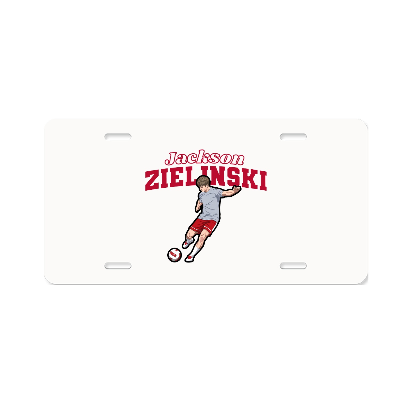 License Plate — Name Arch in Classic
