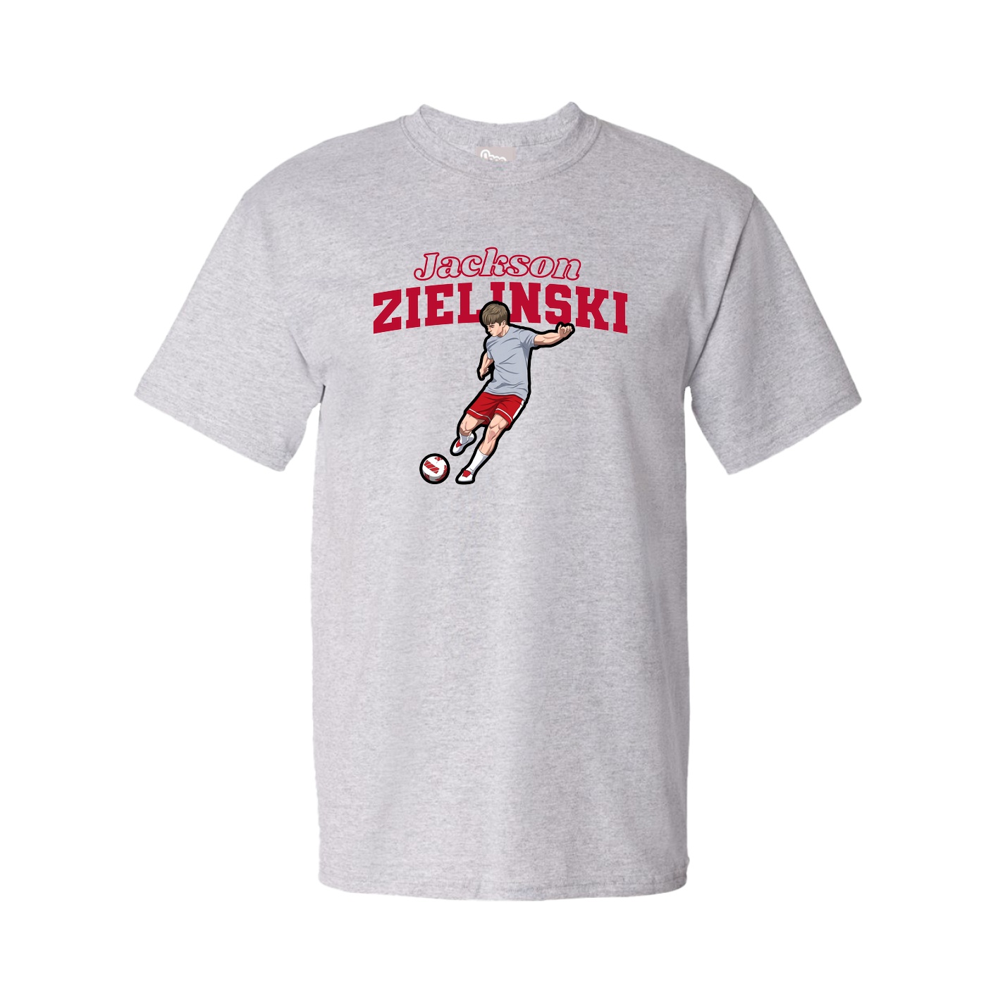 Tee — Name Arch in Grey