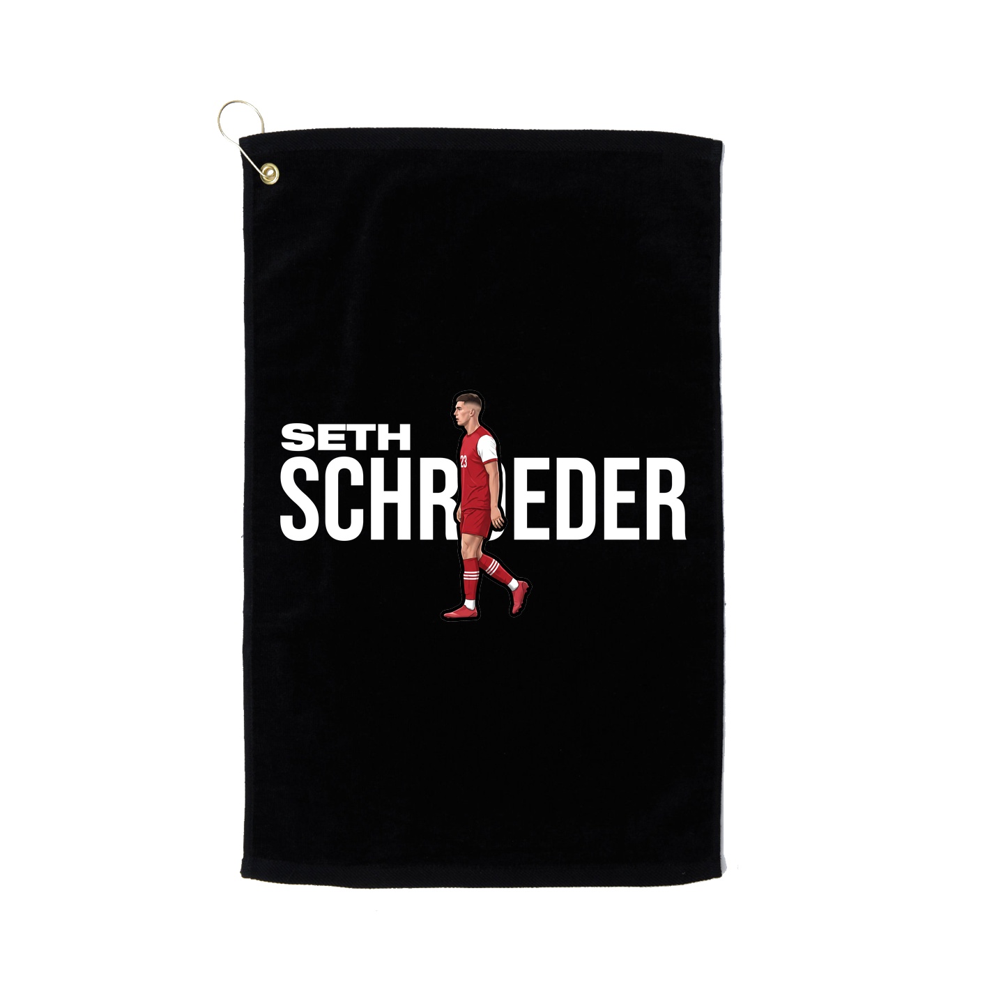 Golf Towel — Player Name in Black