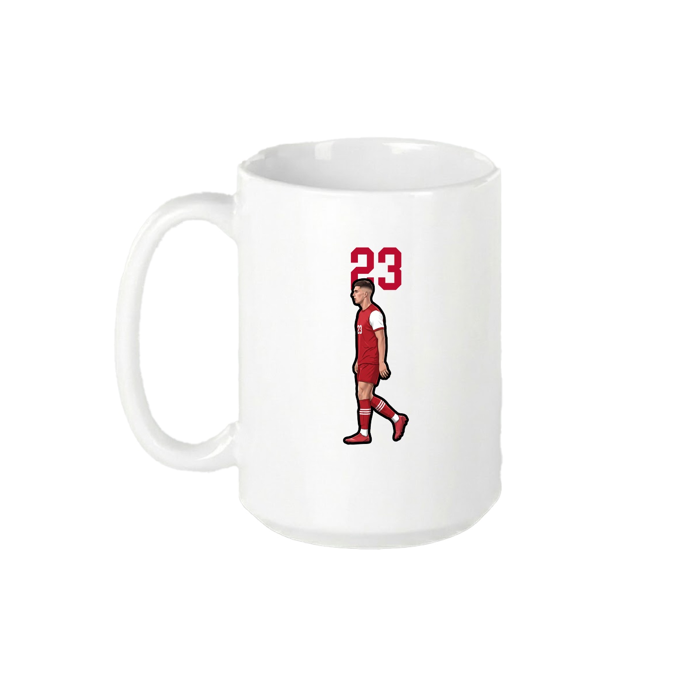 15oz Coffee Mug — Number Top in White