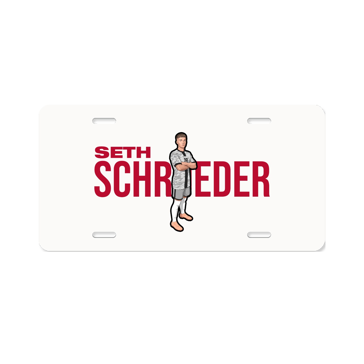 License Plate — Player Name in Classic