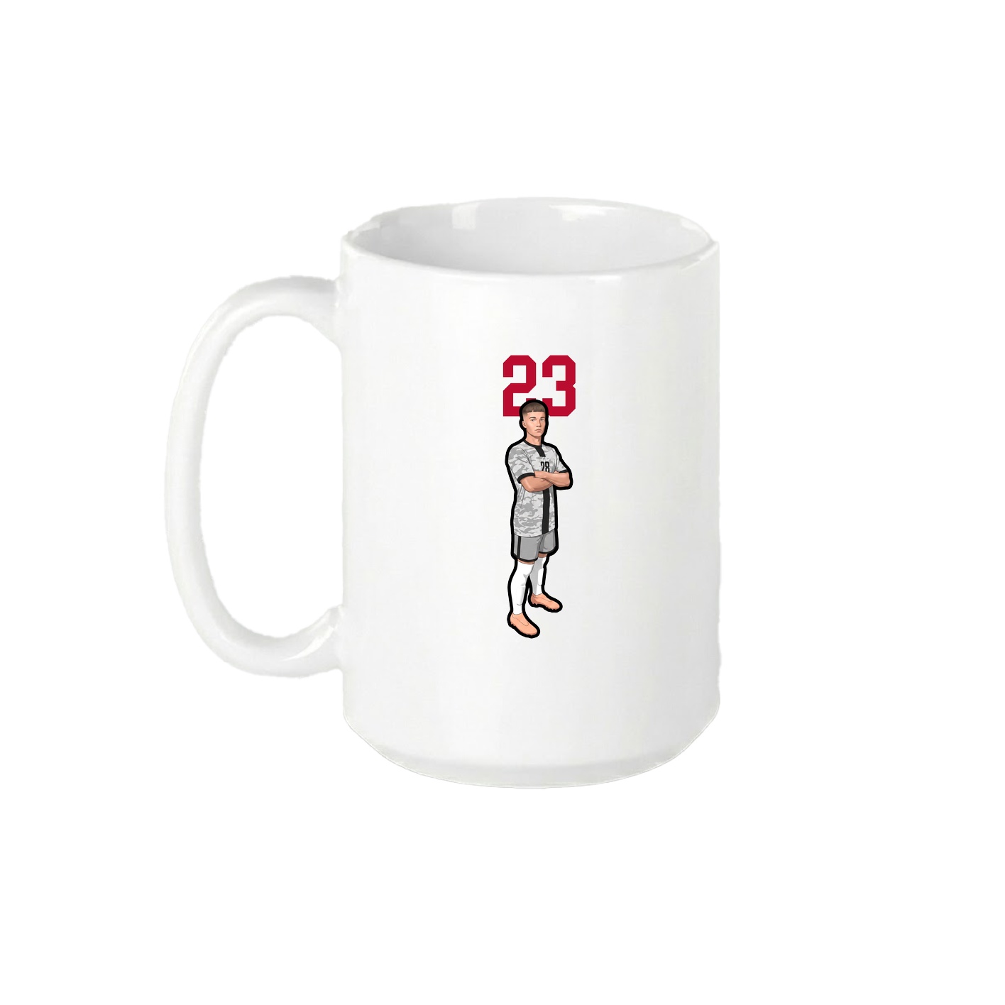 15oz Coffee Mug — Number Top in White