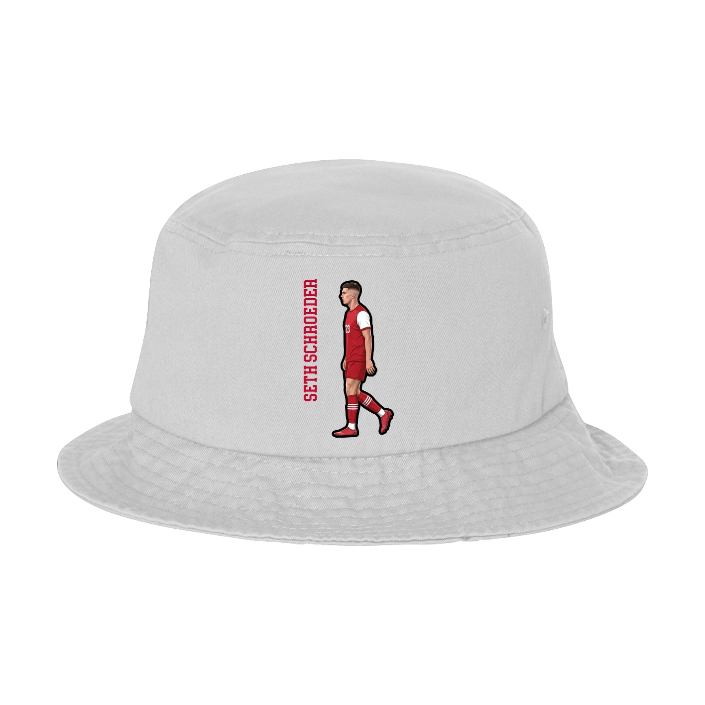 Bucket Cap — Name Vertical in White