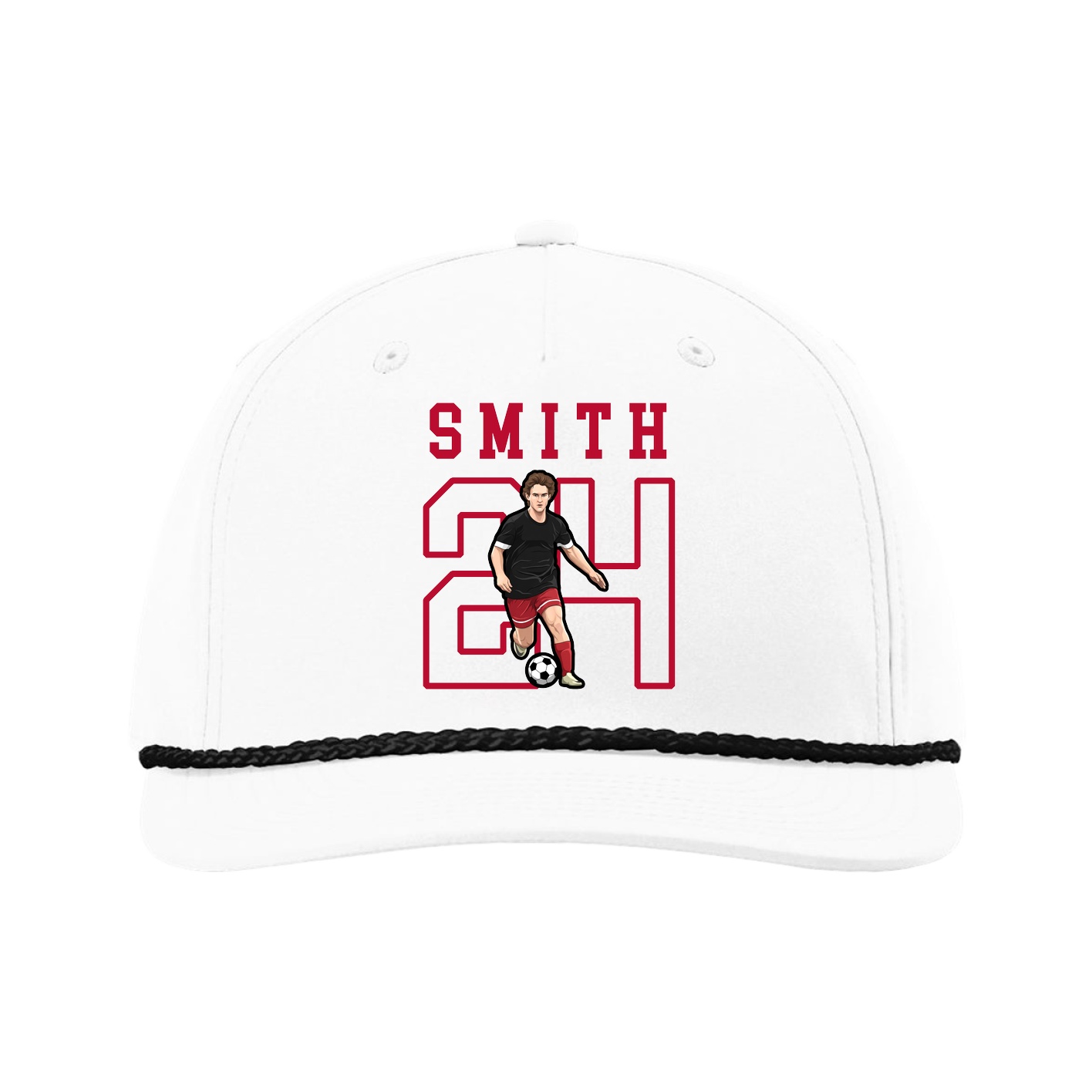 Five-Panel Classic Rope Cap — Shirsey in White