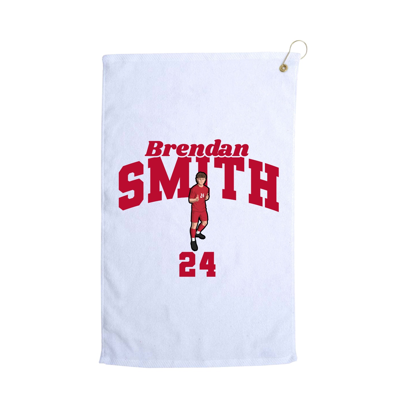 Golf Towel — Signature Arch in White