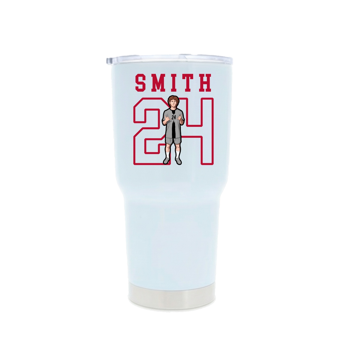30oz Stainless Steel Tumbler — Shirsey in White